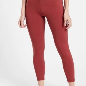 Athleta Elation Tea Dye 7/8 Leggings in Red